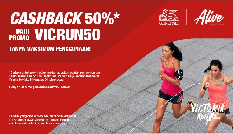 Alive Cashback Program - VICRUN50